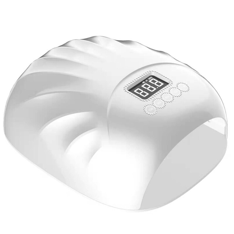 M&r 802Pro draadloze LED -nagellamp, draadlozenageldroger, 72W oplaadbare LED -nagellicht, draagbare gel UV LED -nagellamp met 4 timer -instellingssensor en LCD -display groen